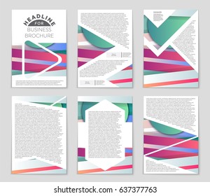 Abstract vector layout background set. For art template design, list, front page, mockup brochure theme style, banner, idea, cover, booklet, print, flyer, book, blank, card, ad, sign, sheet,, a4