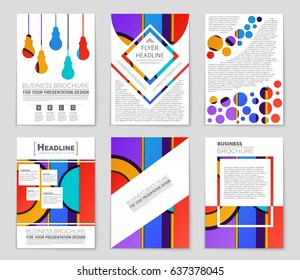 Abstract vector layout background set. For art template design, list, front page, mockup brochure theme style, banner, idea, cover, booklet, print, flyer, book, blank, card, ad, sign, sheet,, a4