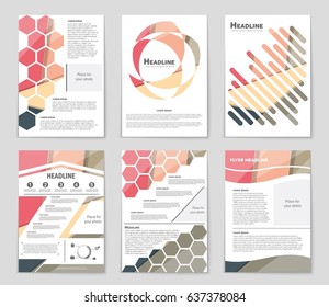 Abstract vector layout background set. For art template design, list, front page, mockup brochure theme style, banner, idea, cover, booklet, print, flyer, book, blank, card, ad, sign, sheet,, a4