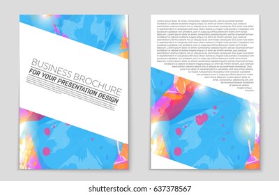 Abstract vector layout background set. For art template design, list, front page, mockup brochure theme style, banner, idea, cover, booklet, print, flyer, book, blank, card, ad, sign, sheet,, a4