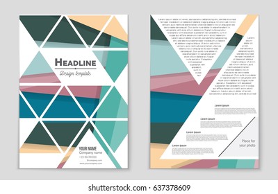 Abstract vector layout background set. For art template design, list, front page, mockup brochure theme style, banner, idea, cover, booklet, print, flyer, book, blank, card, ad, sign, sheet,, a4