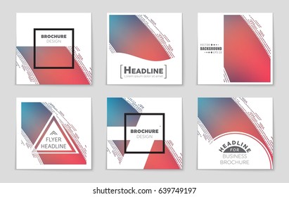 Abstract vector layout background set. For art template design, list, page, mockup brochure theme style, banner, idea, cover, booklet, print, flyer, book, blank, card, ad, sign, sheet,, a4