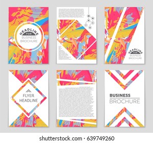 Abstract vector layout background set. For art template design, list, front page, mockup brochure theme style, banner, idea, cover, booklet, print, flyer, book, blank, card, ad, sign, sheet,, a4.