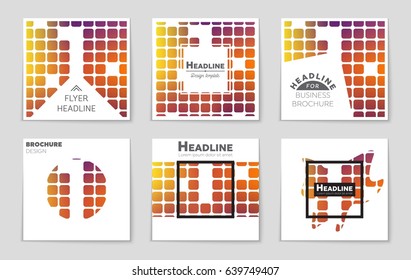 Abstract vector layout background set. For art template design, list, page, mockup brochure theme style, banner, idea, cover, booklet, print, flyer, book, blank, card, ad, sign, sheet,, a4
