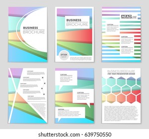 Abstract vector layout background set. For art template design, list, front page, mockup brochure theme style, banner, idea, cover, booklet, print, flyer, book, blank, card, ad, sign, sheet,, a4