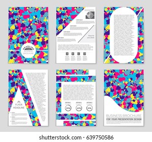 Abstract vector layout background set. For art template design, list, page, mockup brochure theme style, banner, idea, cover, booklet, print, flyer, book, blank, card, ad, sign, sheet,, a4