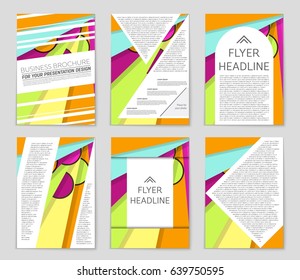 Abstract vector layout background set. For art template design, list, front page, mockup brochure theme style, banner, idea, cover, booklet, print, flyer, book, blank, card, ad, sign, sheet,, a4