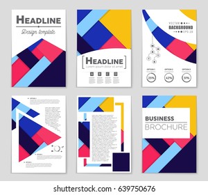 Abstract vector layout background set. For art template design, list, front page, mockup brochure theme style, banner, idea, cover, booklet, print, flyer, book, blank, card, ad, sign, sheet,, a4