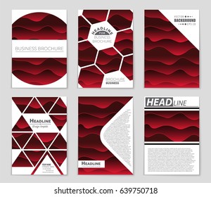 Abstract vector layout background set. For art template design, list, page, mockup brochure theme style, banner, idea, cover, booklet, print, flyer, book, blank, card, ad, sign, sheet,, a4.