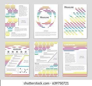 Abstract vector layout background set. For art template design, list, front page, mockup brochure theme style, banner, idea, cover, booklet, print, flyer, book, blank, card, ad, sign, sheet,, a4