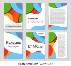 Abstract vector layout background set. For art template design, list, front page, mockup brochure theme style, banner, idea, cover, booklet, print, flyer, book, blank, card, ad, sign, sheet,, a4