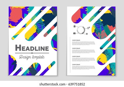 Abstract vector layout background set. For art template design, list, front page, mockup brochure theme style, banner, idea, cover, booklet, print, flyer, book, blank, card, ad, sign, sheet,, a4