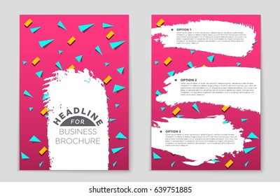 Abstract vector layout background set. For art template design, list, front page, mockup brochure theme style, banner, idea, cover, booklet, print, flyer, book, blank, card, ad, sign, sheet,, a4