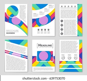 Abstract vector layout background set. For art template design, list, front page, mockup brochure theme style, banner, idea, cover, booklet, print, flyer, book, blank, card, ad, sign, sheet,, a4