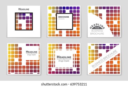 Abstract vector layout background set. For art template design, list, page, mockup brochure theme style, banner, idea, cover, booklet, print, flyer, book, blank, card, ad, sign, sheet,, a4