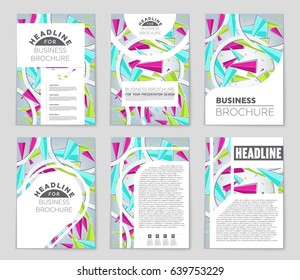 Abstract vector layout background set. For art template design, list, page, mockup brochure theme style, banner, idea, cover, booklet, print, flyer, book, blank, card, ad, sign, sheet,, a4
