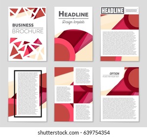 Abstract vector layout background set. For art template design, list, front page, mockup brochure theme style, banner, idea, cover, booklet, print, flyer, book, blank, card, ad, sign, sheet,, a4