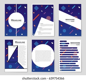 Abstract vector layout background set. For art template design, list, front page, mockup brochure theme style, banner, idea, cover, booklet, print, flyer, book, blank, card, ad, sign, sheet,, a4