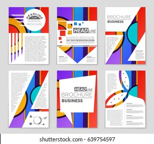 Abstract vector layout background set. For art template design, list, front page, mockup brochure theme style, banner, idea, cover, booklet, print, flyer, book, blank, card, ad, sign, sheet,, a4