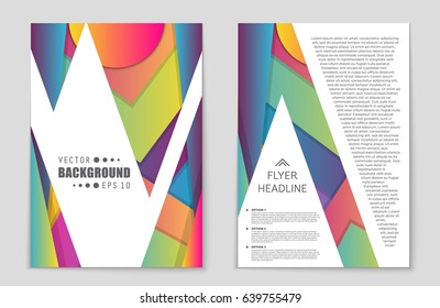 Abstract vector layout background set. For art template design, list, front page, mockup brochure theme style, banner, idea, cover, booklet, print, flyer, book, blank, card, ad, sign, sheet,, a4