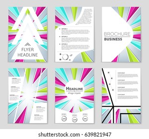 Abstract vector layout background set. For art template design, list, page, mockup brochure theme style, banner, idea, cover, booklet, print, flyer, book, blank, card, ad, sign, sheet,, a4