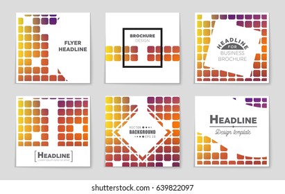 Abstract vector layout background set. For art template design, list, page, mockup brochure theme style, banner, idea, cover, booklet, print, flyer, book, blank, card, ad, sign, sheet,, a4