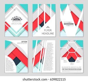 Abstract vector layout background set. For art template design, list, front page, mockup brochure theme style, banner, idea, cover, booklet, print, flyer, book, blank, card, ad, sign, sheet,, a4