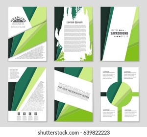 Abstract vector layout background set. For art template design, list, front page, mockup brochure theme style, banner, idea, cover, booklet, print, flyer, book, blank, card, ad, sign, sheet,, a4