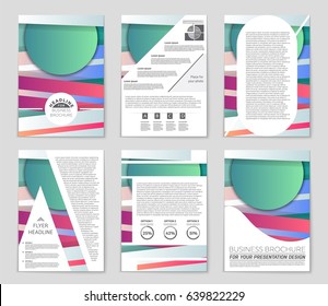 Abstract vector layout background set. For art template design, list, front page, mockup brochure theme style, banner, idea, cover, booklet, print, flyer, book, blank, card, ad, sign, sheet,, a4