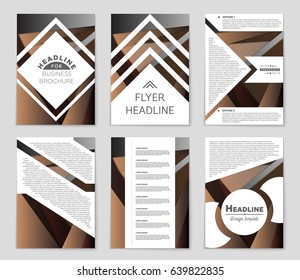 Abstract vector layout background set. For art template design, list, front page, mockup brochure theme style, banner, idea, cover, booklet, print, flyer, book, blank, card, ad, sign, sheet,, a4
