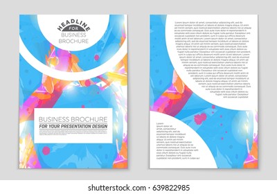 Abstract vector layout background set. For art template design, list, front page, mockup brochure theme style, banner, idea, cover, booklet, print, flyer, book, blank, card, ad, sign, sheet,, a4