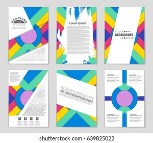 Abstract vector layout background set. For art template design, list, front page, mockup brochure theme style, banner, idea, cover, booklet, print, flyer, book, blank, card, ad, sign, sheet,, a4