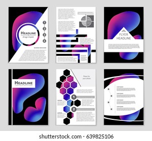 Abstract vector layout background set. For art template design, list, front page, mockup brochure theme style, banner, idea, cover, booklet, print, flyer, book, blank, card, ad, sign, sheet,, a4