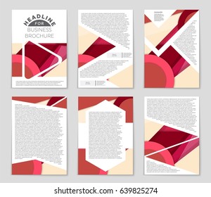 Abstract vector layout background set. For art template design, list, front page, mockup brochure theme style, banner, idea, cover, booklet, print, flyer, book, blank, card, ad, sign, sheet,, a4