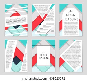 Abstract vector layout background set. For art template design, list, front page, mockup brochure theme style, banner, idea, cover, booklet, print, flyer, book, blank, card, ad, sign, sheet,, a4
