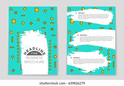 Abstract vector layout background set. For art template design, list, front page, mockup brochure theme style, banner, idea, cover, booklet, print, flyer, book, blank, card, ad, sign, sheet,, a4