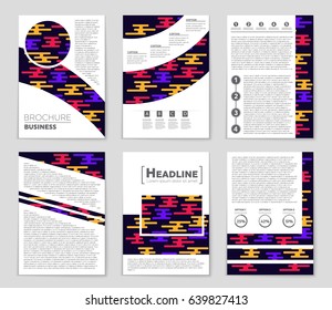 Abstract vector layout background set. For art template design, list, front page, mockup brochure theme style, banner, idea, cover, booklet, print, flyer, book, blank, card, ad, sign, sheet,, a4