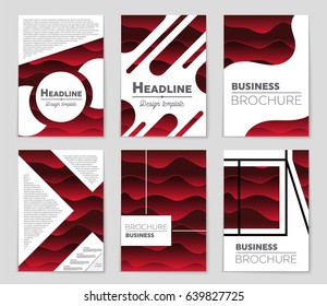 Abstract vector layout background set. For art template design, list, page, mockup brochure theme style, banner, idea, cover, booklet, print, flyer, book, blank, card, ad, sign, sheet,, a4.