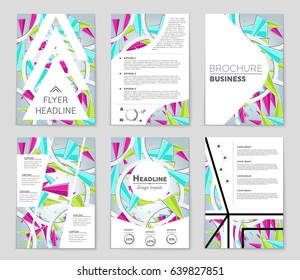Abstract vector layout background set. For art template design, list, page, mockup brochure theme style, banner, idea, cover, booklet, print, flyer, book, blank, card, ad, sign, sheet,, a4
