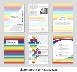 Abstract vector layout background set. For art template design, list, front page, mockup brochure theme style, banner, idea, cover, booklet, print, flyer, book, blank, card, ad, sign, sheet,, a4