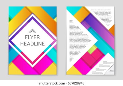 Abstract vector layout background set. For art template design, list, front page, mockup brochure theme style, banner, idea, cover, booklet, print, flyer, book, blank, card, ad, sign, sheet,, a4