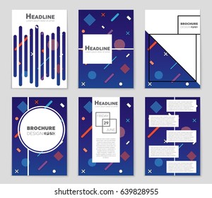 Abstract vector layout background set. For art template design, list, front page, mockup brochure theme style, banner, idea, cover, booklet, print, flyer, book, blank, card, ad, sign, sheet,, a4