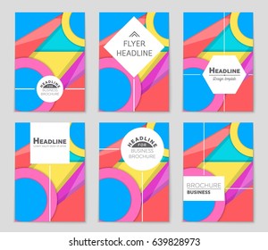Abstract vector layout background set. For art template design, list, front page, mockup brochure theme style, banner, idea, cover, booklet, print, flyer, book, blank, card, ad, sign, sheet,, a4