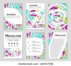 Abstract vector layout background set. For art template design, list, page, mockup brochure theme style, banner, idea, cover, booklet, print, flyer, book, blank, card, ad, sign, sheet,, a4
