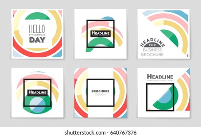 Abstract vector layout background set. For art template design, list, page, mockup brochure theme style, banner, idea, cover, booklet, print, flyer, book, blank, card, ad, sign, sheet,, a4