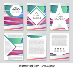 Abstract vector layout background set. For art template design, list, front page, mockup brochure theme style, banner, idea, cover, booklet, print, flyer, book, blank, card, ad, sign, sheet,, a4