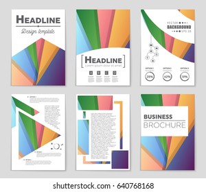 Abstract vector layout background set. For art template design, list, front page, mockup brochure theme style, banner, idea, cover, booklet, print, flyer, book, blank, card, ad, sign, sheet,, a4