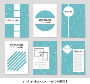 Abstract vector layout background set. For art template design, list, front page, mockup brochure theme style, banner, idea, cover, booklet, print, flyer, book, blank, card, ad, sign, sheet,, a4