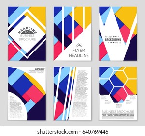 Abstract vector layout background set. For art template design, list, front page, mockup brochure theme style, banner, idea, cover, booklet, print, flyer, book, blank, card, ad, sign, sheet,, a4