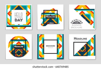 Abstract vector layout background set. For art template design, list, page, mockup brochure theme style, banner, idea, cover, booklet, print, flyer, book, blank, card, ad, sign, sheet,, a4